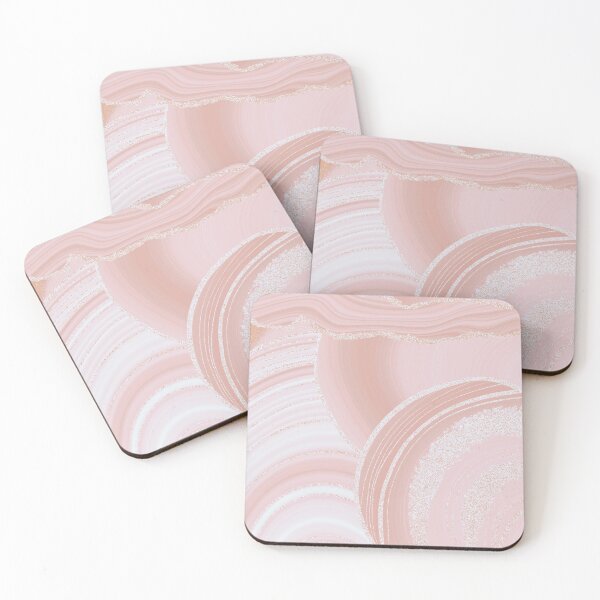 Item preview, Blush Pink Faux Marble Landscape designed and sold by MysticMarble.