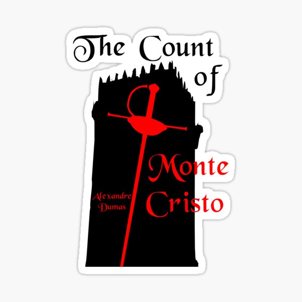 Vista previa del artículo con la obra «El Conde de Montecristo Alexandre Dumas (arte negro)», diseñado y vendido por Vidallz.