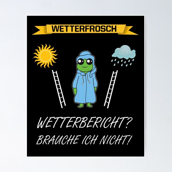 Item preview, Wetterfrosch Frosch Wetter German designed and sold by Imutobi.