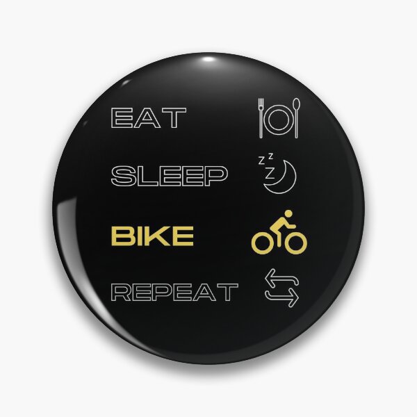 Item preview, Biking, MTB | Eat. Sleep. Bike. Repeat. (yellow) designed and sold by Cisco29.