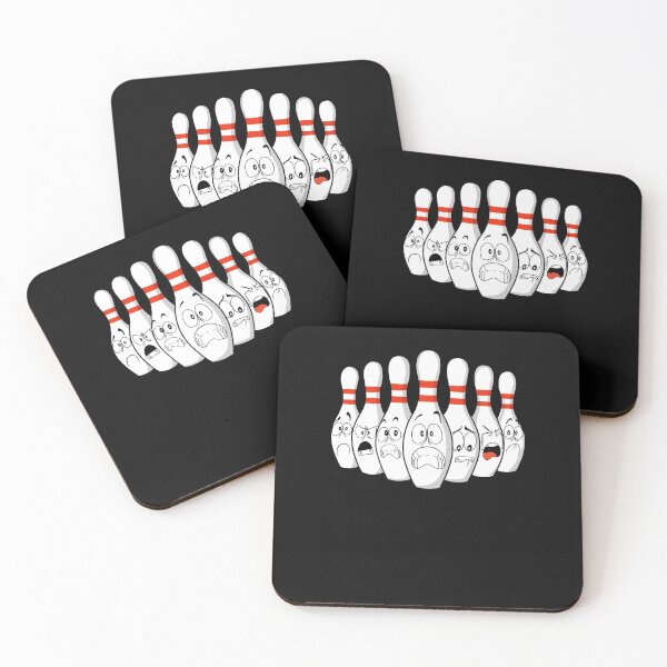Item preview, Scared Pins funny Bowling Pins designed and sold by Miftees.