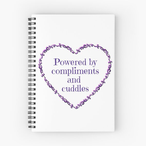 Item preview, Powered by compliments and cuddles designed and sold by LeftoRight.