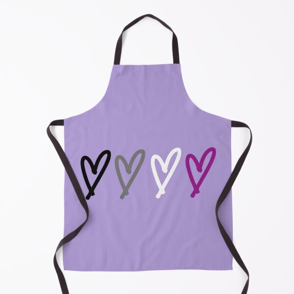 Item preview, asexual flag hearts designed and sold by LannisterOnMars.