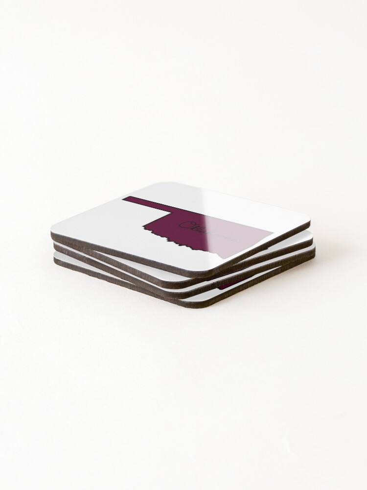Thumbnail 4 of 5, Coasters (Set of 4), Oklahoma  designed and sold by RMSdesigns.