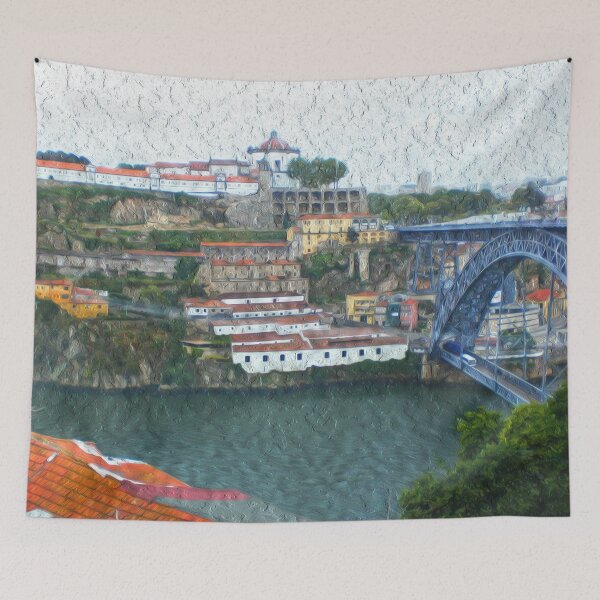 Item preview, Colorful Porto bridge in Portugal  designed and sold by thelake-goose.