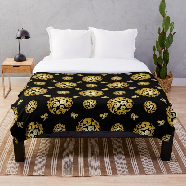 Item preview, Asian Cloud Pattern Chinese Cloud Black and Gold Design designed and sold by Reeks808.
