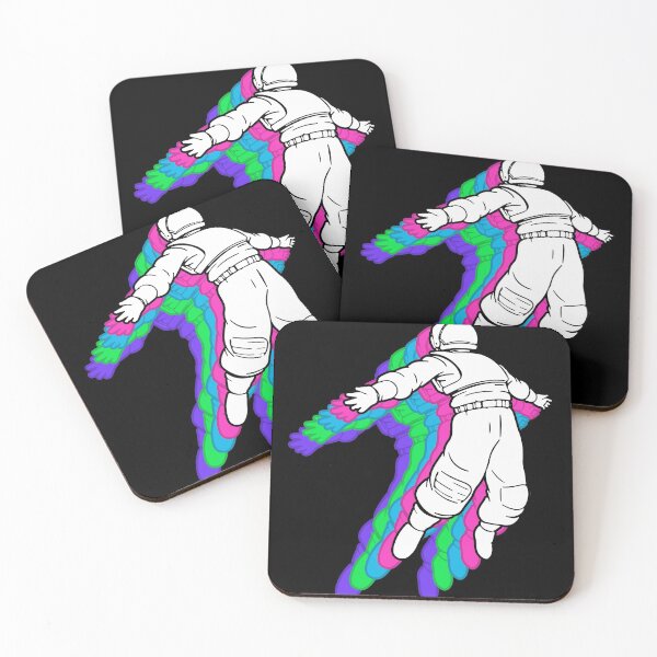 Item preview, Astronaut Open Arms Coloured Shadows designed and sold by ProjecTees.