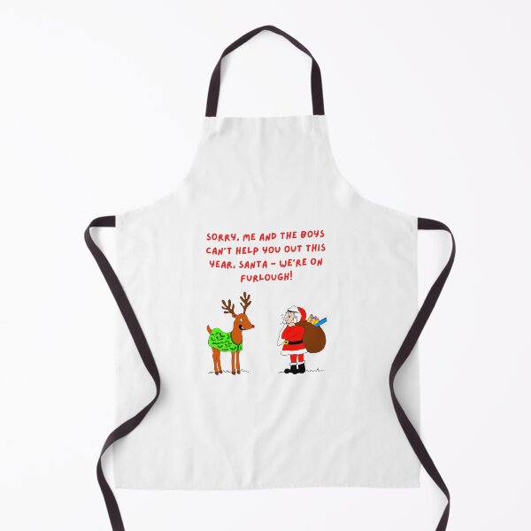 Item preview, Reindeer and Santa Lockdown Cartoon designed and sold by michellelegrand.