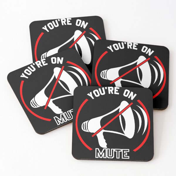 Item preview, You're On Mute Megaphone Funny Meme designed and sold by CharJens.