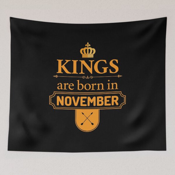 Item preview, Kings Are Born In November | Birthday Gift | designed and sold by Minimalwiz.