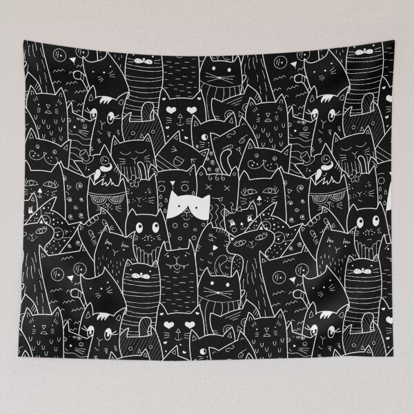 Item preview, Aesthetic Cats Pattern designed and sold by SAVWIS.