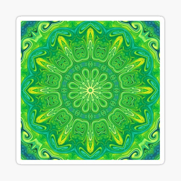 Item preview, Ornamental Green Mandala designed and sold by MagickMama.