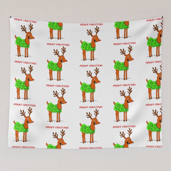 Item preview, Merry Christmas Cute Reindeer designed and sold by michellelegrand.