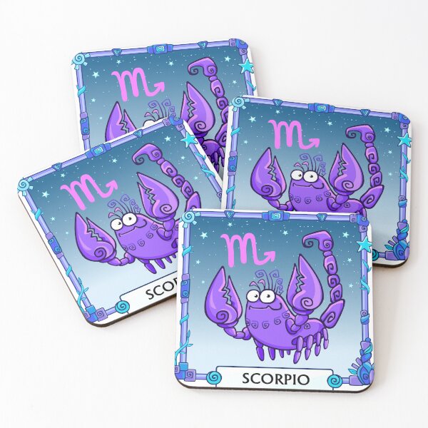 Item preview, Zodiac sign Scorpio. Fantastic animation animal. A background - the star sky, a decorative frame. designed and sold by YanaZvereva.