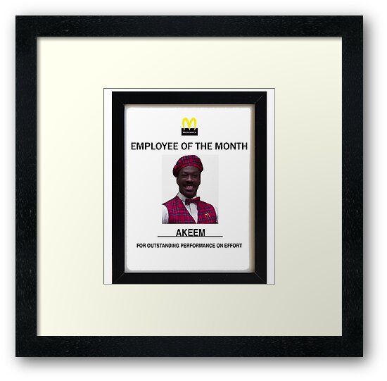employee of the month picture frame