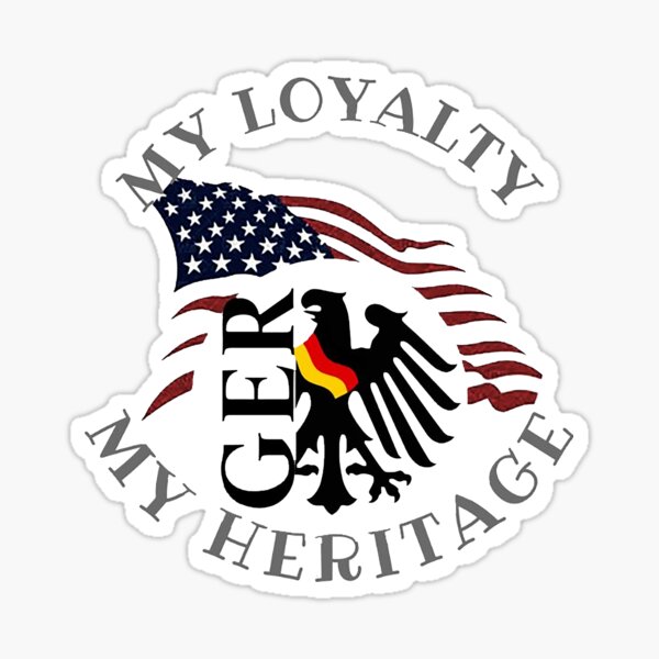 GERMAN EAGLE GERMANY FLAG BUMPER STICKER VINYL DECAL patriotic heritage pride GERMAN EAGLE GERMANY FLAG BUMPER STICKER VINYL DECAL patriotic heritage pride