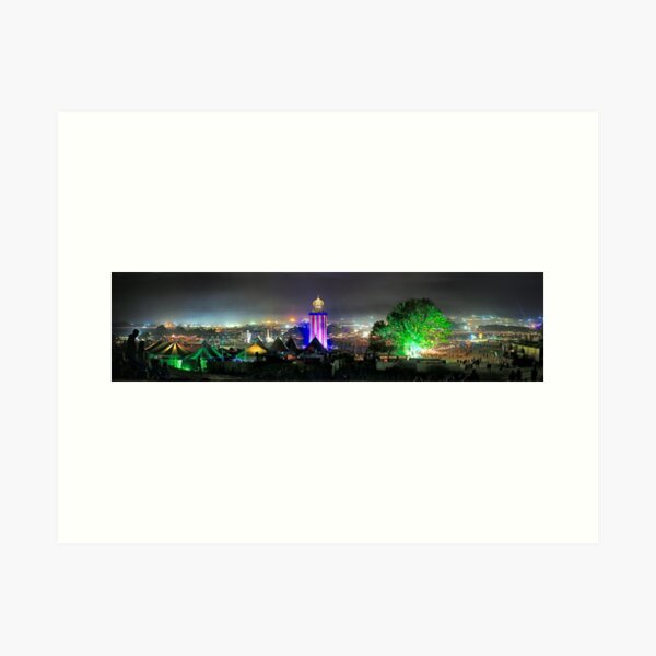 Item preview, Glastonbury Festival by night designed and sold by JerryTye.