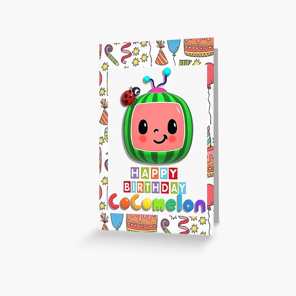 Happy Birthday From CocoMelon Family Greetings Card Greeting Card
