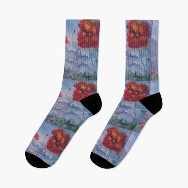 Item preview, Painting field of poppies designed and sold by Svitlana  Duvanova.