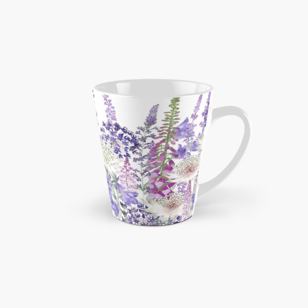 Flower Garden - Astrantia, Campanula, Foxgloves & Alliums Tall Mug