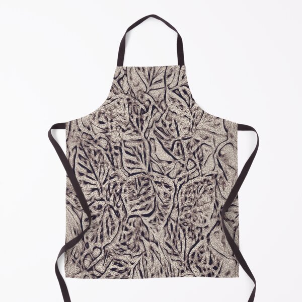 Item preview, Stylish outlined sketch of fall leaves platinum pattern designed and sold by SulkaCreative.