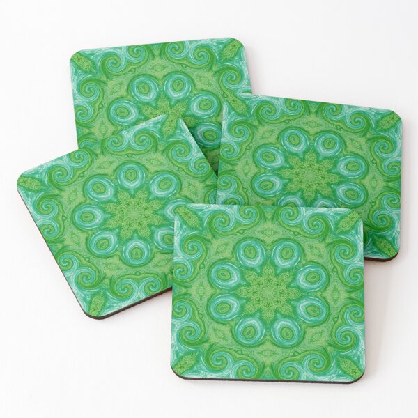 Item preview, Christmas Green Mandala designed and sold by MagickMama.