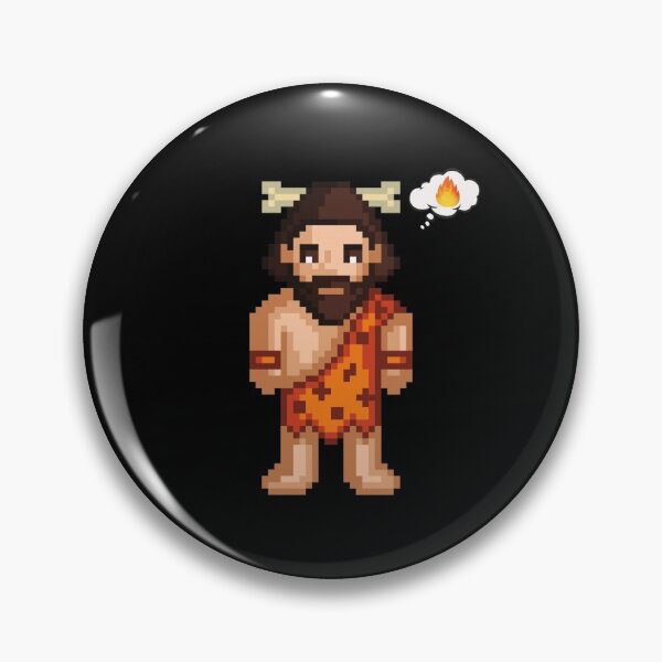 Item preview, Caveman thinking fire designed and sold by PurpleTank.