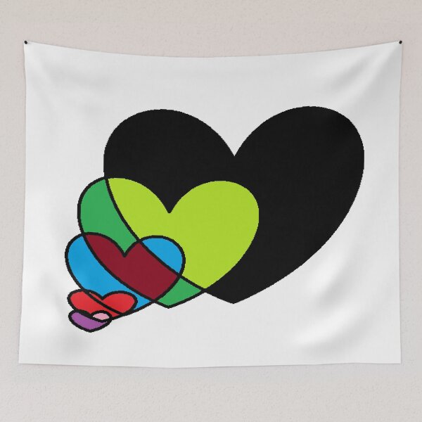 Item preview, hearts rainbow designed and sold by khaanju.