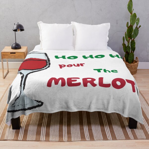 Item preview, HO HO HO Pour the Merlot - Cute Christmas Wine Lovers designed and sold by Irelene.