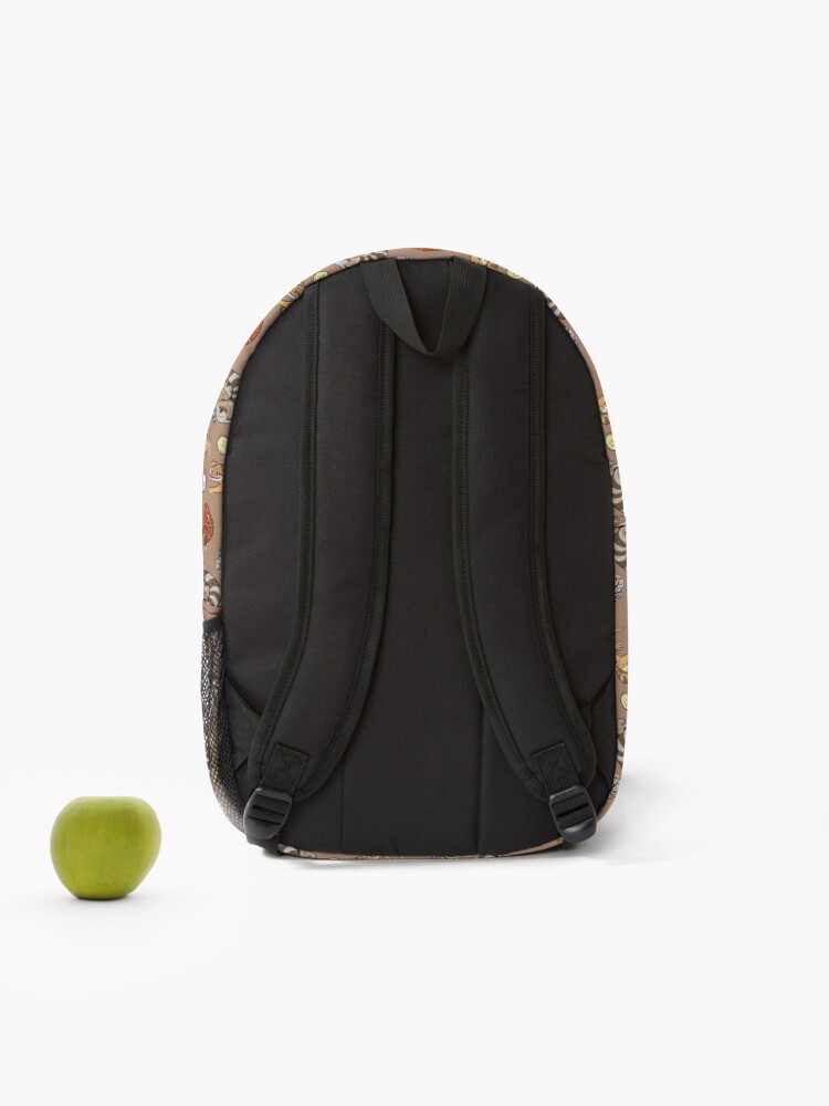 Alternate view of Reptile Pets Pattern - Brown Backpack
