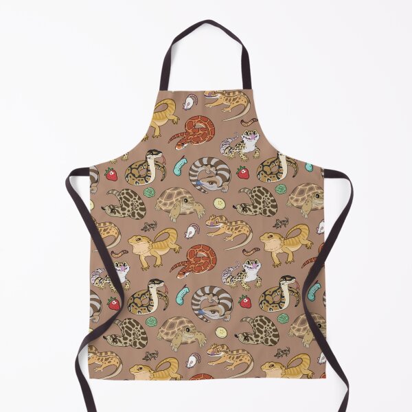Item preview, Reptile Pets Pattern - Brown designed and sold by SnowWolpard.