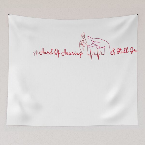 Item preview, Hearing Impaired - Hard Of Hearing still Grateful -Emblem For The Hearing Impaired designed and sold by 0umStore.