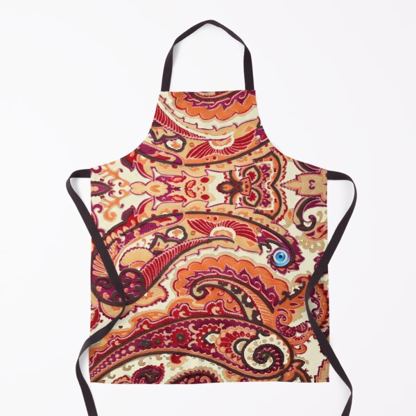 Item preview, Mati Evil Eye Orange Red Black Paisley Kiki Collection designed and sold by Yiorgos Designs.