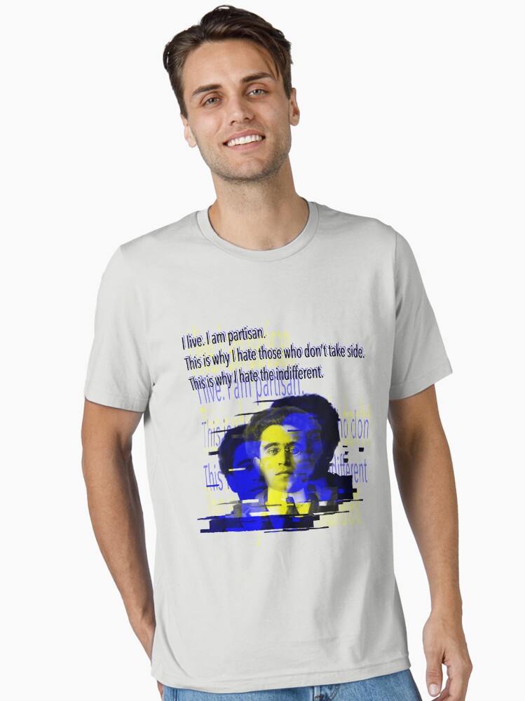 Camiseta esencial for Sale con la obra «Gramsci: odio a los