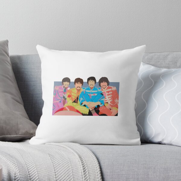 sgt. pepper's lonely hearts club band - minimalist design Throw Pillow