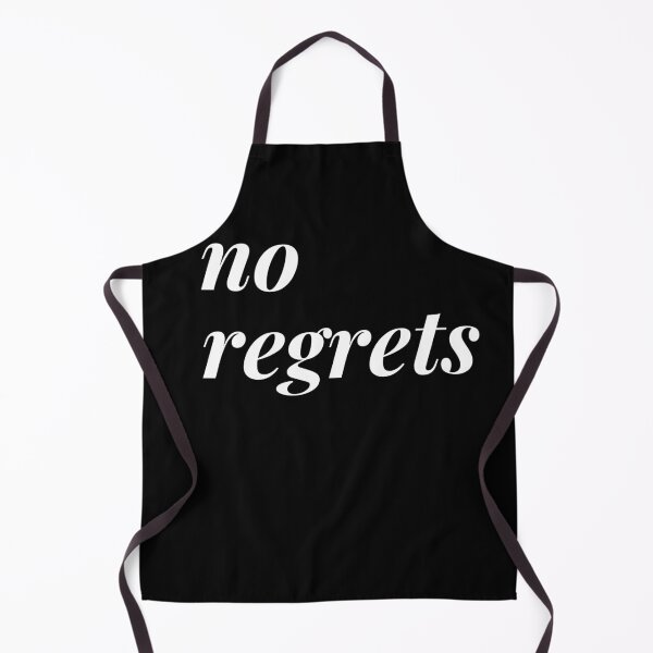 Item preview, No regrets. Text only design. White text. designed and sold by JellyBeenzz.