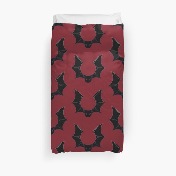Flying Bat Crest Duvet Cover