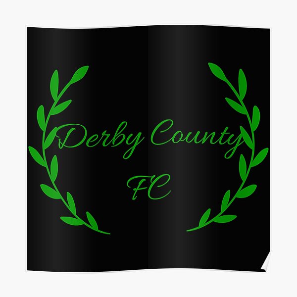 Derby County Club Wappen Poster Von Theicons Redbubble