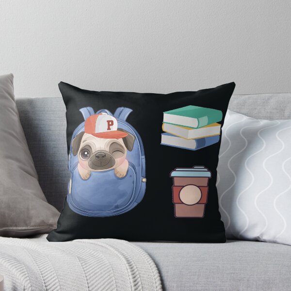 Item preview, Pug Books and Coffee designed and sold by REApparelCo.