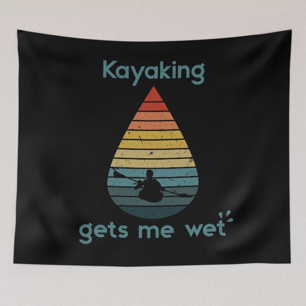 Item preview, kayaking gets me wet - vintage water drop designed and sold by Rooks-Artworks.