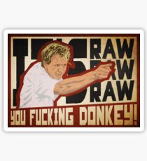 You fucking donkey! Sticker