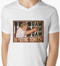 You fucking donkey! Men's V-Neck T-Shirt