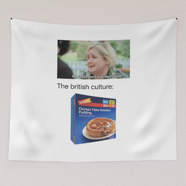 Item preview, Funny  British food culture meme tika masala designed and sold by TheBritishShop.