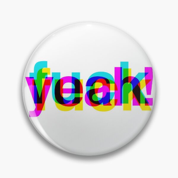Item preview, Fuck Yeah! flat 3d glitchy design  designed and sold by AznavourByKarin.