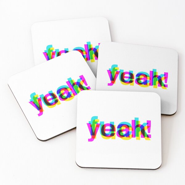 Item preview, Fuck Yeah! flat 3d glitchy design  designed and sold by AznavourByKarin.