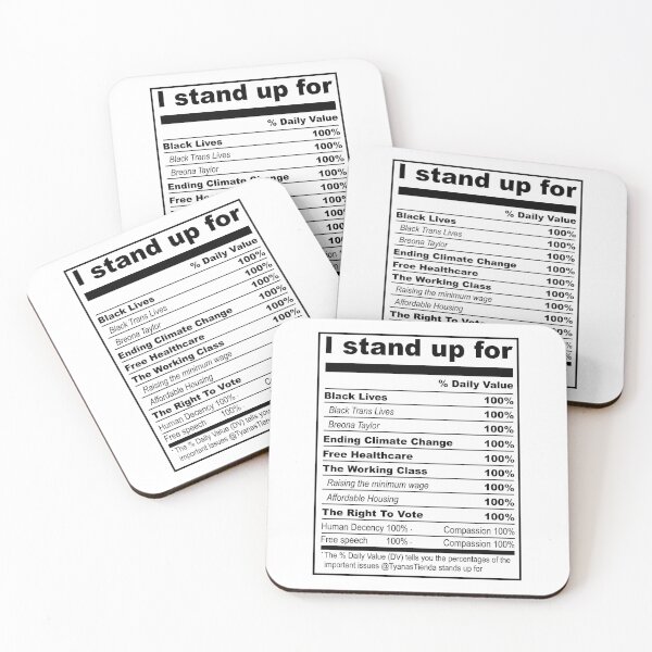 Item preview, Nutrition Facts I Stand Up For designed and sold by BrandyKrat.