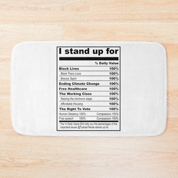 Item preview, Nutrition Facts I Stand Up For designed and sold by BrandyKrat.