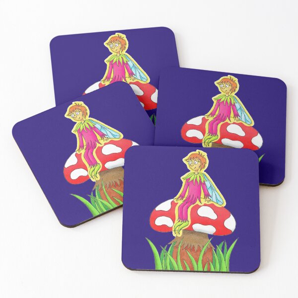 Item preview, Faerie sitting on a Toadstool, Glowing fairy designed and sold by PipistrelleArt.