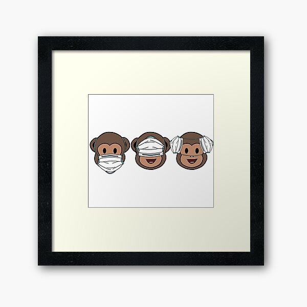 Vista previa del artículo con la obra «Corona mono emoji», diseñado y vendido por -Holy-Chicken-.