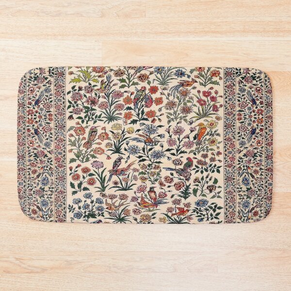 Vintage Antique Persian Carpet Bath Mat